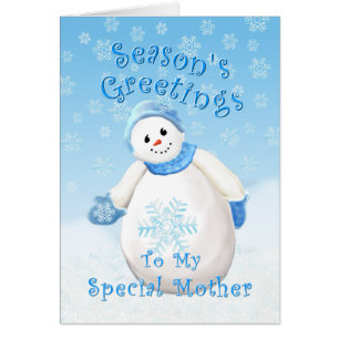 Snowman Wonderland for Mother Christmas Card