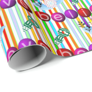 Snowman Wrapping Paper Believe