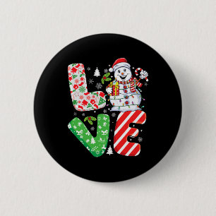 Snowman Xmas Family Matching Design Snowman Christ 6 Cm Round Badge