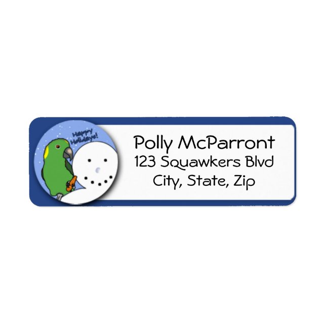 Snowman Yellow Naped Amazon (Front)