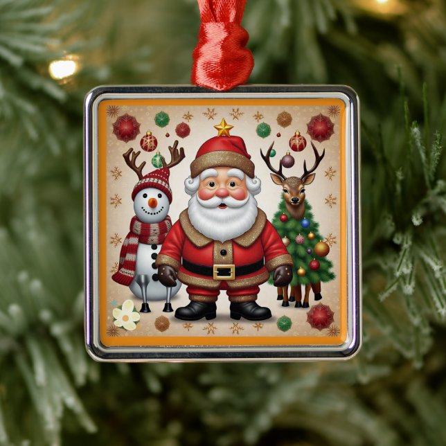 "Snowman's Joy" Metal Tree Decoration (Tree)