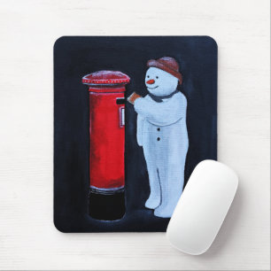 Snowman's Letter to Santa Painting by Alfred Fox Mouse Mat