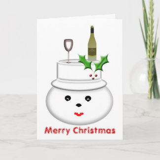 Snowman's Merry Christmas Card