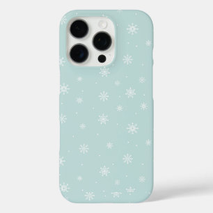 Snowmans & Snowflakes Seamless Pattern iPhone 16 Pro Case