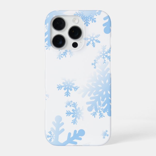 Snowmans & Snowflakes Seamless Pattern iPhone Case (Back)