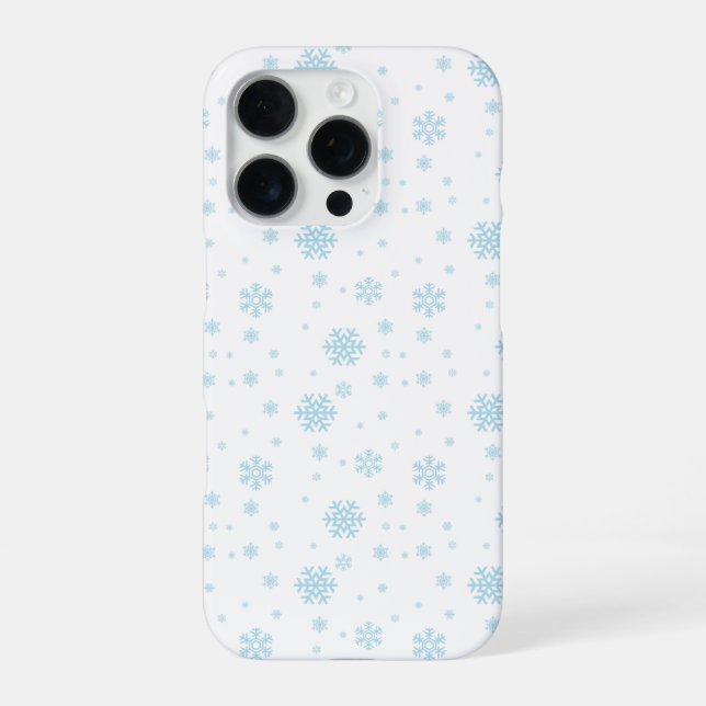 Snowmans & Snowflakes Seamless Pattern iPhone Case (Back)