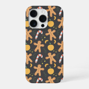 Snowmans & Snowflakes Seamless Pattern iPhone 16 Pro Case