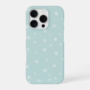 Snowmans & Snowflakes Seamless Pattern iPhone 16 Pro Case