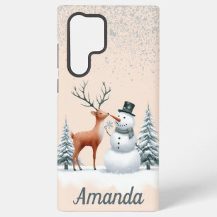 Snowman's Surprise Visitor Samsung Galaxy Case