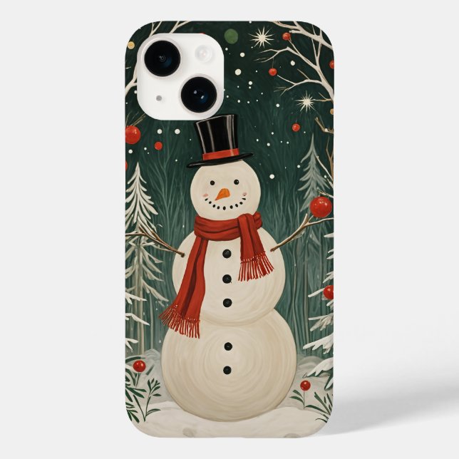 Snowman's Winter Dream Case-Mate iPhone Case (Back)