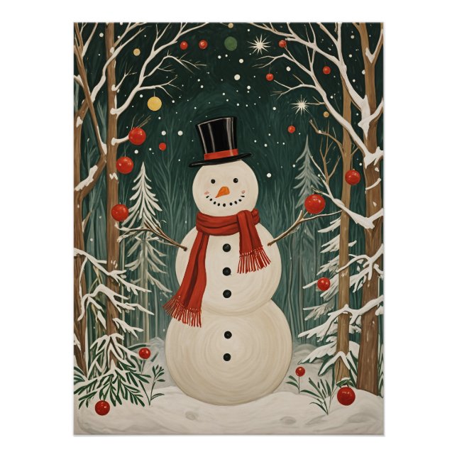 Snowman's Winter Dream Poster (Front)