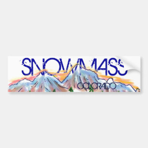 Snowmass Colorado artistic mountain sticker