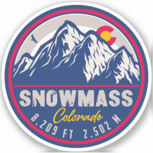 Snowmass Colorado Mountains Vintage Ski Souvenirs
