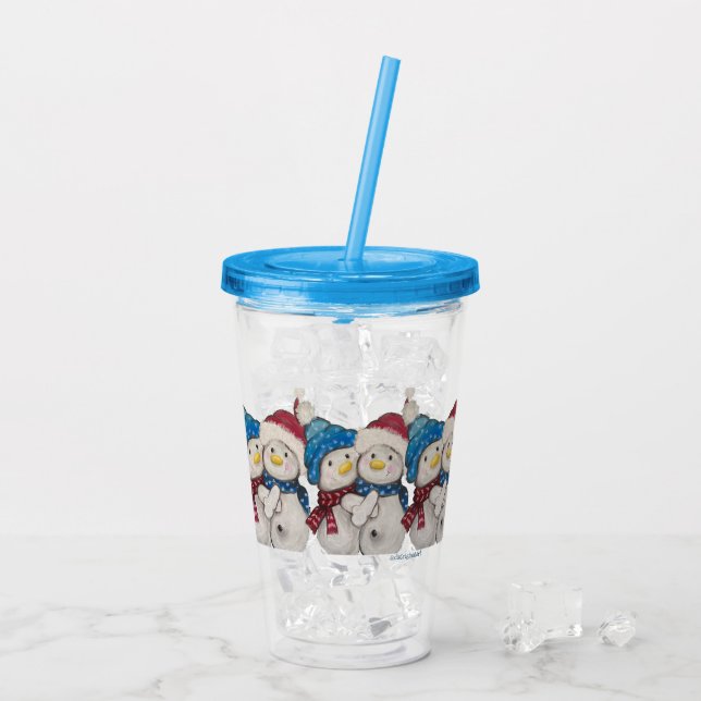 Snowmen Acrylic Tumbler (Back Ice)