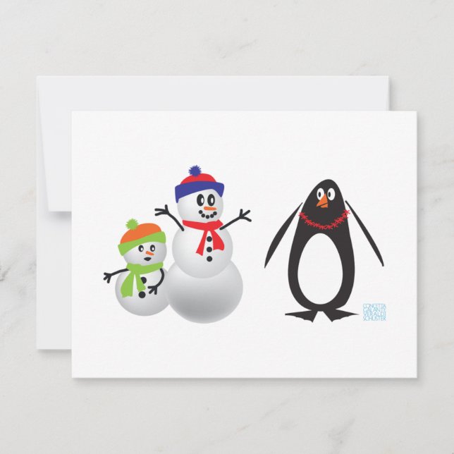 Snowmen and Penguin (Front)