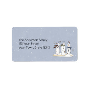 Snowmen Angels Label