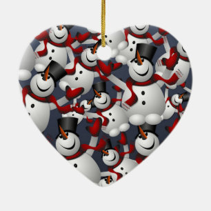 Snowmen Ceramic Tree Decoration