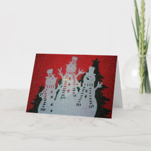 Snowmen Christmas Greeting Card