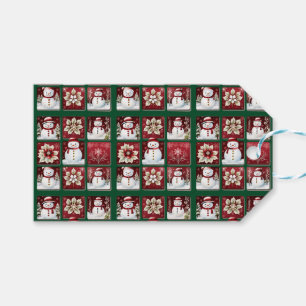 Snowmen Collage Gift Tags