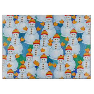 Snowmen Cutting Board