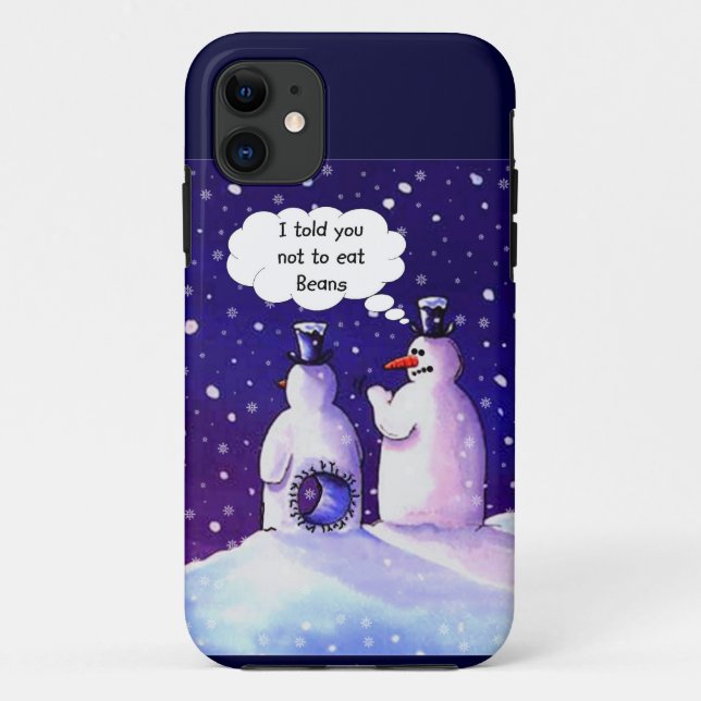 Snowmen Don't Eat Beans Case-Mate iPhone Case (Back)