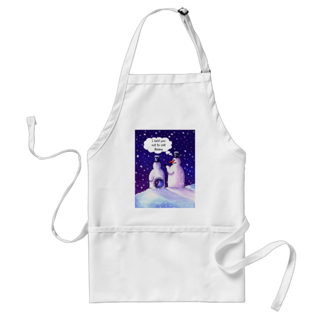 Snowmen Don't Eat Beans Standard Apron (Front)