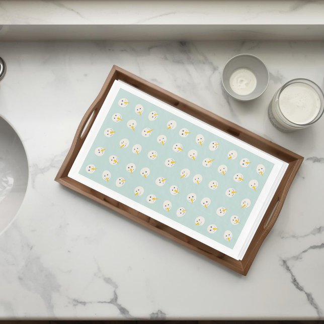 Snowmen Faces Paper Guest Towels Napkin (Creator Uploaded)