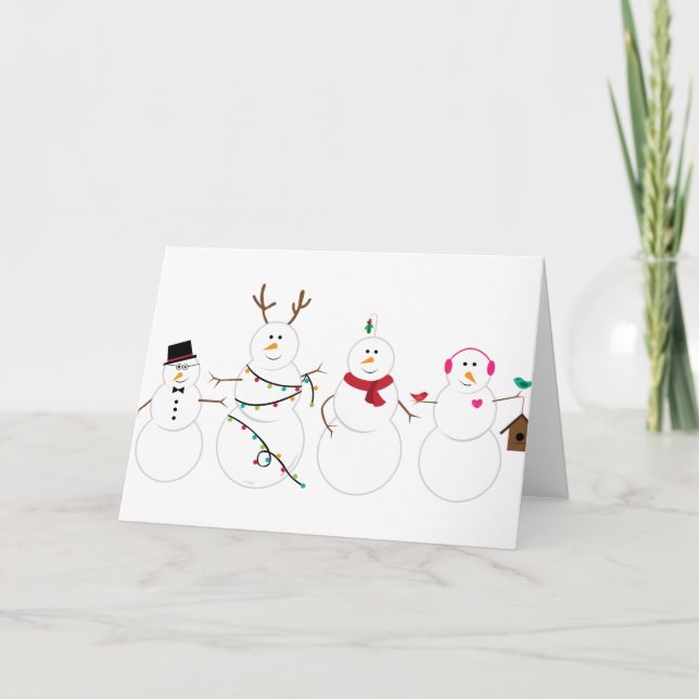 Snowmen Friends Card (Front)