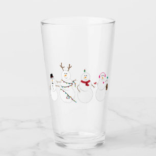 Snowmen Friends Glass