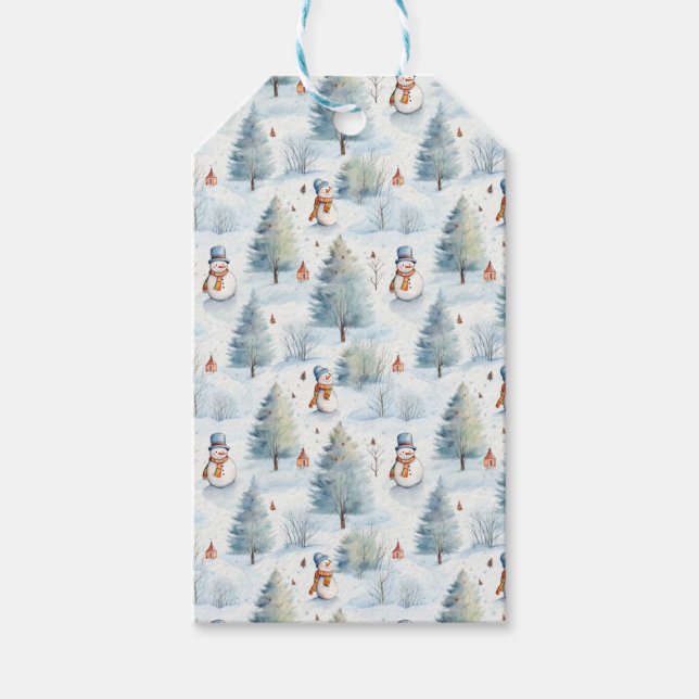 Snowmen Gift Tags (Front)