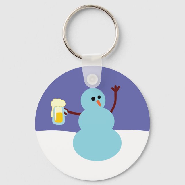 Snowmen Gone Wild! Key Ring (Front)