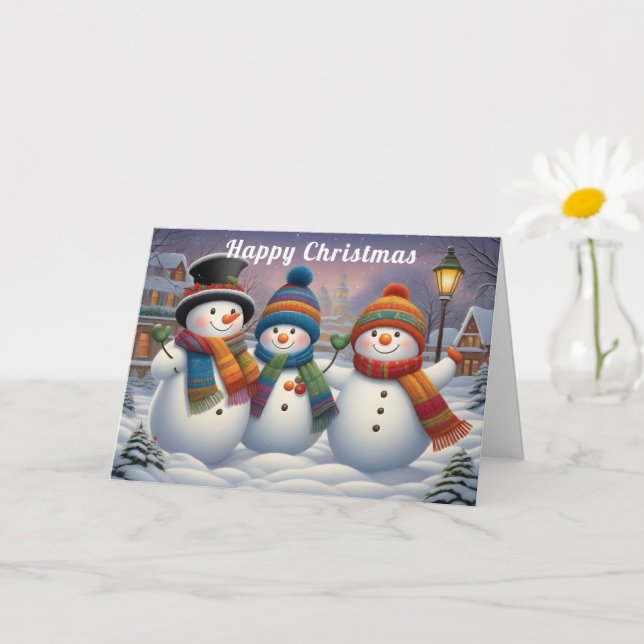 Snowmen Happiness Galore  Card (Small Plant)