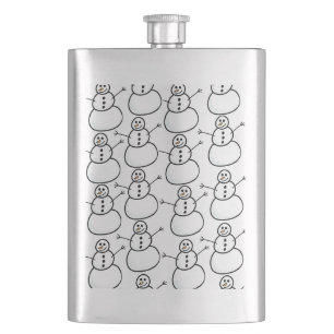 Snowmen Hip Flask
