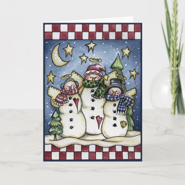 Snowmen Holiday Card (Front)