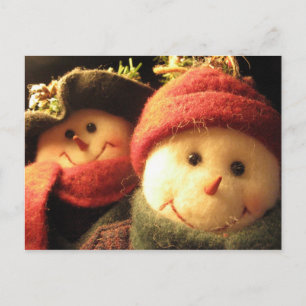 Snowmen Holiday Postcard