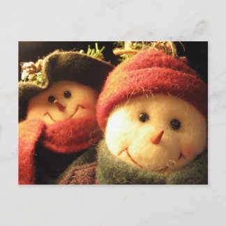 Snowmen Holiday Postcard