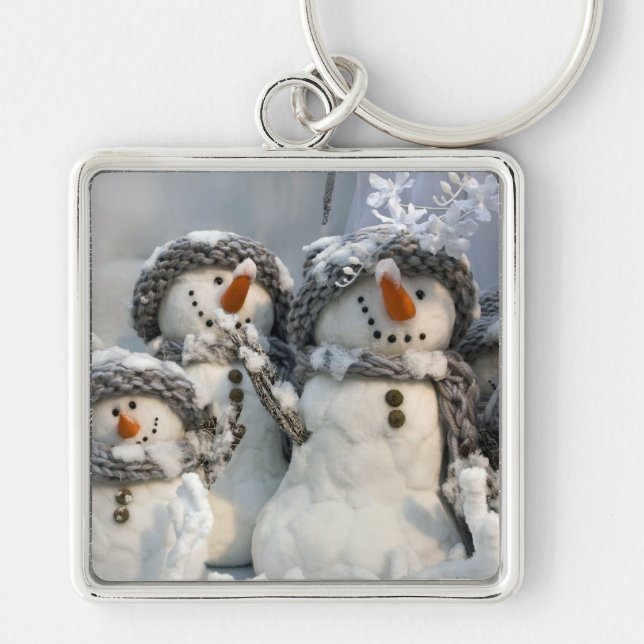 Snowmen Key Ring (Front)