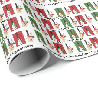 Snowmen Melt my Heart | Christmas  Wrapping Paper