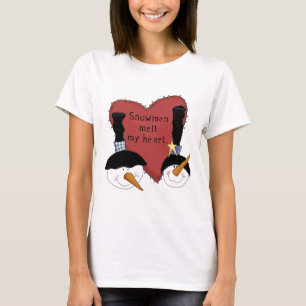 Snowmen Melt My Heart Tshirts and Gifts