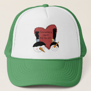 Snowmen Melt My Heart Tshirts and Gifts Trucker Hat