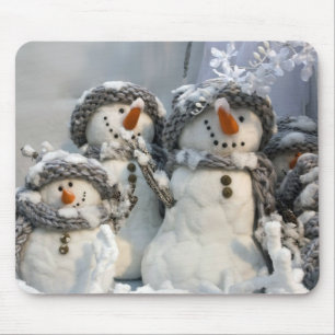 Snowmen Mouse Mat