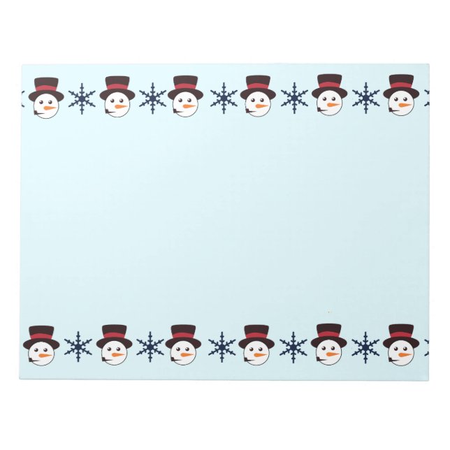 Snowmen Notepad (Front)