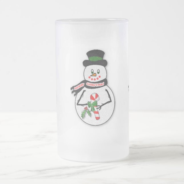 Snowmen on Frosty 16 oz. Mug (Center)
