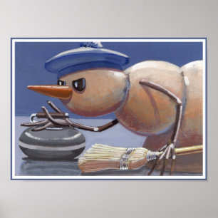 Snowmen on Ice Poster