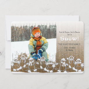Snowmen Photo Holiday Card