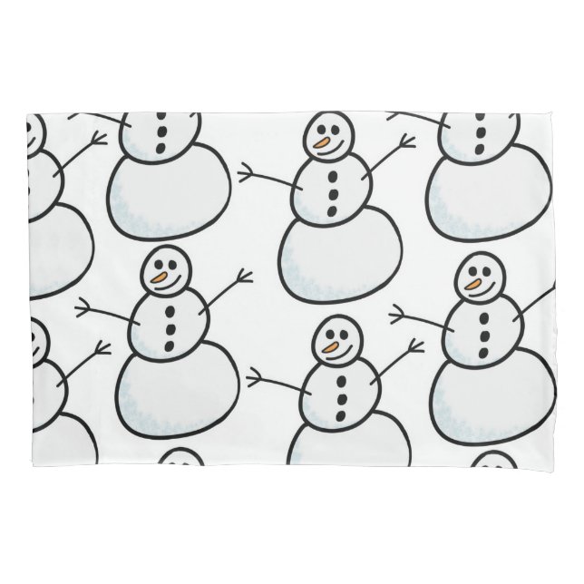 Snowmen Pillowcase (Front)