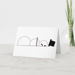 Snowmen Push Ups Holiday Card