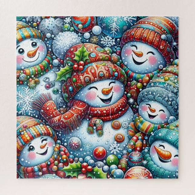 Snowmen Puzzle (Vertical)