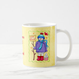 Snowmen Rule Name Personalised Snowman Art Coffee Mug