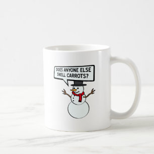 Snowmen Smell Carrots Funny Mug
